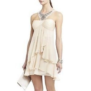 NEW BCBG MAX AZRIA VANILLA JOYCE BEADED COCKTAIL
